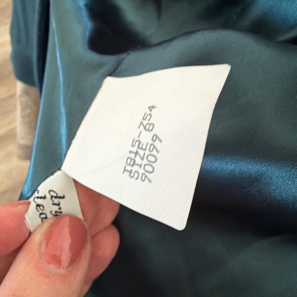 Vintage Pendleton Wool Coat Womens 8 Blue Teal Long Coat USA Virgin Wool - Picture 8 of 9
